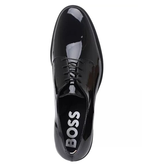 New BOSS by Hugo Boss Men's Colby Derby Patent Leather Dress Shoes Size 11 - Picture 4 of 4